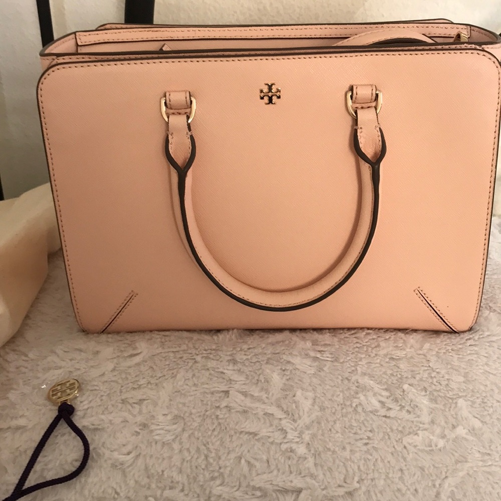 Tory Burch Robinson Saffiano leather satchel